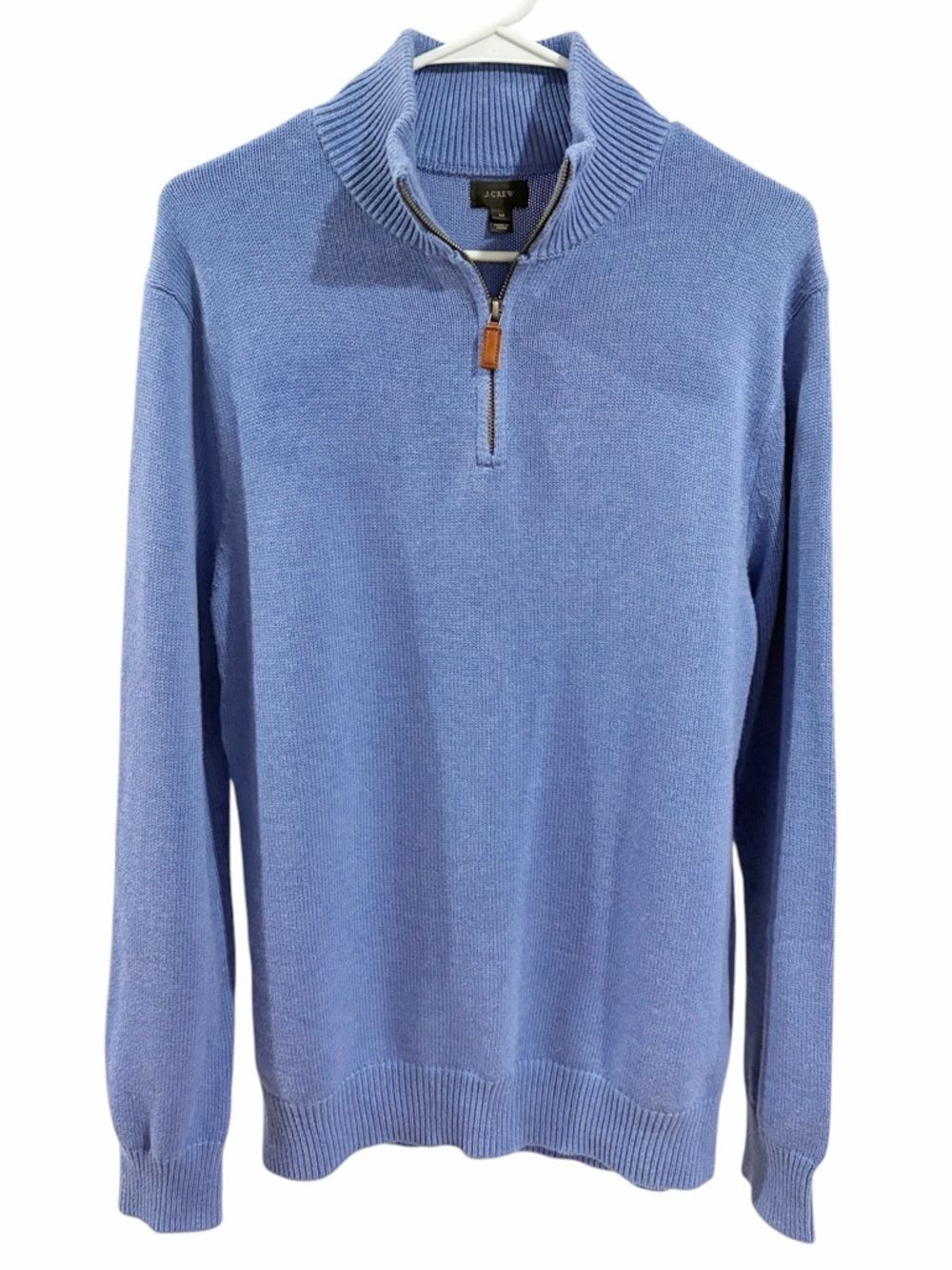 J.Crew Cotton Cashmere Quarter Zip Sweater size Medium